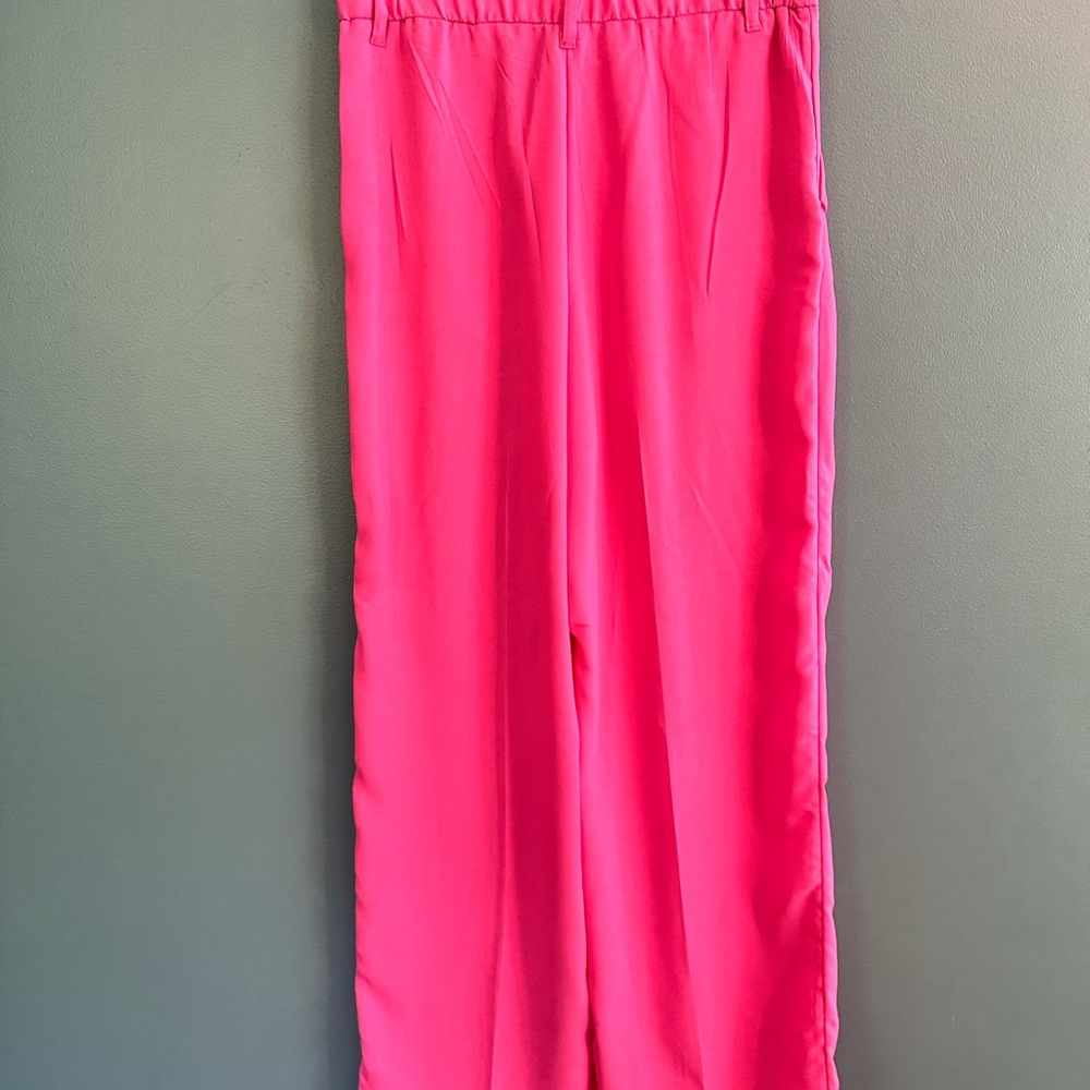 a new day wide leg pants neon pink size 6 - Picture 2 of 4